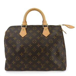 LOUIS VUITTON Brown Monogram Canvas Speedy 30 Bag